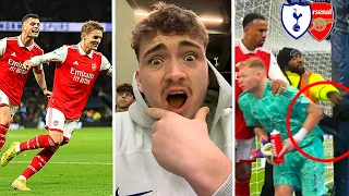 ALL KICKS OFF as FAN ATTACKS PLAYER in NLD CLASSIC | SPURS 0-2 ARSENAL