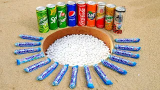 Mentos vs Coca Cola, 7up, Sprite, Mirinda, Fanta, Pepsi, Schweppes Underground