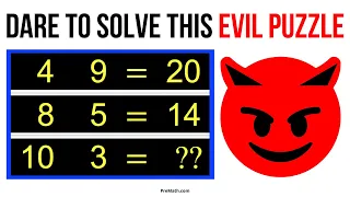 Dare to Solve this EVIL PUZZLE | Challenging? You Decide