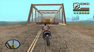 GTA San Andreas - How to cross the Fallow Bridge with the invisible barriers in place -easier method