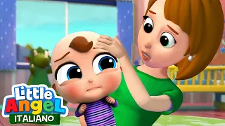 Oh no, Gianni ha la Febbre!🤒👨‍👩‍👧‍👦 Cartoni Animati con Gianni Piccino - Little Angel Italiano