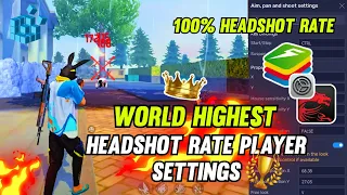 100% Headshot Bluestacks 5 Best Headshot Settings Regedit ⚙️ keymapping + Sensitivity Free Fire |