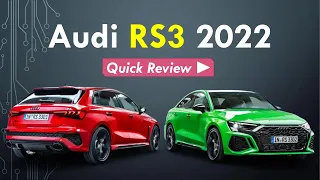 Audi RS3 2022 review | New Audi RS3 Sedan | Quicker than AMG A45S | Audi RS3 | Quick Review