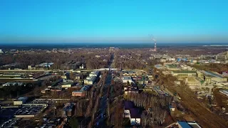 Дзержинск - Полет над улицей Свердлова Mavic Pro /4K video/
