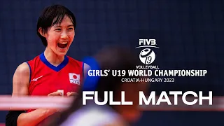 TUR🇹🇷 vs. JPN🇯🇵 - Full Match | Girls' U19 World Championship | Semi Final