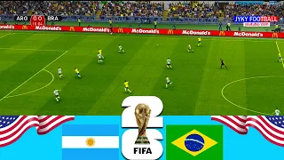 PES - Argentina vs Brazil FIFA World Cup 2024 - Full Match All Goals - eFootball Gameplay PC - HD