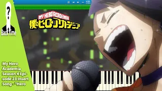 My Hero Academia Season 4 Episode 23 Insert Song - "Hero Too" (Piano Cover) + Sheets & Midi
