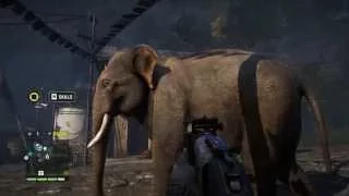 Far Cry 4.  Захват аванпоста на слоне.