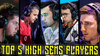 Top 5 CS:GO Pro Players Who Play High Sensitivity..