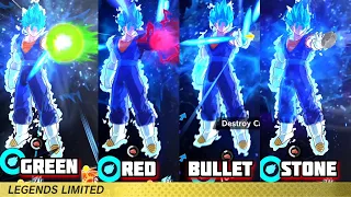 VEGITO BLUE COUNTERING DIFFERENT KI BLASTS ( DRAGON BALL LEGENDS )