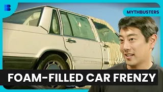 Foam Car Prank Goes Wrong - Mythbusters - S04 EP28 - Science Documentary