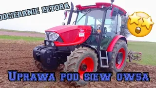 Zetor Wyskoki.Uprawa pod siew owsa z nowym nabytkiem. Zetor Proxima cl90. Docieramy Zetora 1.