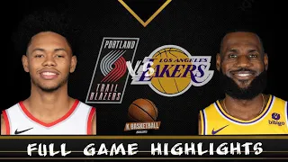 Portland Blazers vs LA Lakers | FULL GAME HIGHLIGHTS | Jan 21 2024 | NBA Season