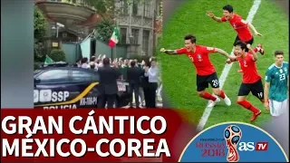 Mundial 2018 | Genialidad de aficionados mexicanos: cantar en la embajada de Corea