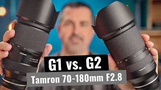 Tamron 70-180mm F2.8 G2 vs. Tamron 70-180mm G1 𑗅 TEST 𑗅 REVIEW