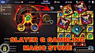 MIR4- SLAYER G DESTROYED THE MARKET IN SERVER 212 😱😱😱 |  GAMBLED LEGENDARY MAGIC STONE