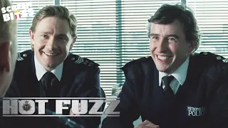 Steve Coogan & Martin Freeman's Cameo "Hello Nicholas" | Hot Fuzz | Screen Bites