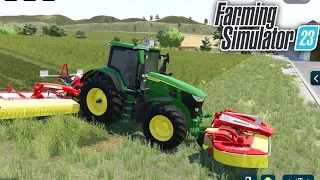 Unlocked New Vehicle For Grass Cutting Process in Fs23 | Part - 2 | Timelapse #fs23 #multiplayer#add