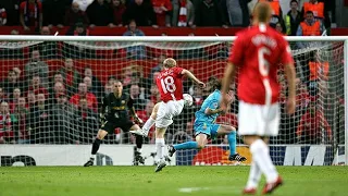 Paul Scholes' stunner vs Barcelona 2008 CL - commentator 'Messi Standing watching' #scholes #mufc