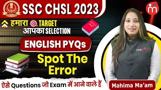 Day 12 | SSC CHSL 2023 | English PYQs Practice | By Mahima Ma'am #ssc  @ricesmarthindi ​