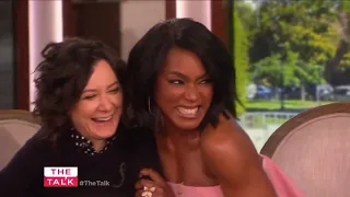 Angela Bassett on Kissing Scene with Lady Gaga & Plan to 'get her off her game' - The Talk (2016)