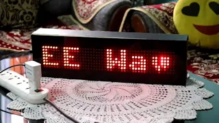 LED Scrolling display board using Arduino with 74HC595