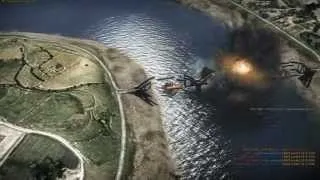Hot pursuit kamikaze bridge attack! + unexpected air victory