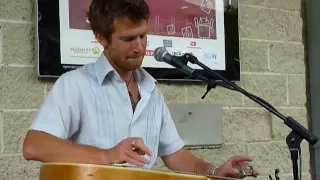 BLUES: Owen Campbell 2 - MONEY - on Slide Guitar, Woden Plaza, Canberra ACT Australia