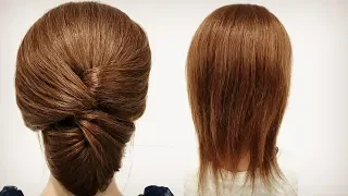 Прическа на Короткие волосы. Просто Сделать СЕБЕ! Hairstyle for Short Hair. Just Make Yourself!