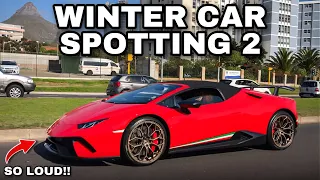 Chasing This Epic Lamborghini Huracan Performante | Winter Car Spotting 2