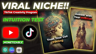 Best Faceless TikTok Niche! | Viral Intuition Test Niche ( How to make Videos)