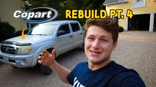 Rebuilding A Wrecked Toyota Tacoma Part 4 // New Manifold & Converter!