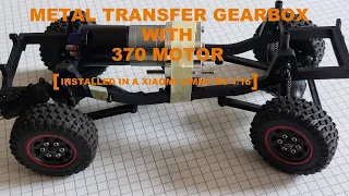 Metal Transfer Gearbox With 370 Motor installed in a Xiaomi Jimny RC 1/16
