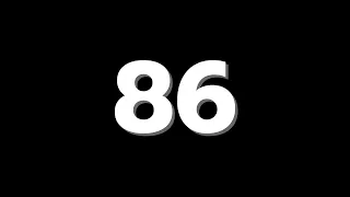 86 Second Countdown Timer With Sound Effect