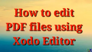 Xodo - How To Edit and Save PDF Files / Simple and Easy