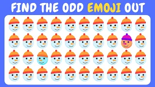 Find The Odd One Out | Winter EMOJI Quiz ❄ ☃ | How Good Are Your Eyes? Find Odd Emoji