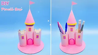 DIY Pen/Pencil Holder | Best out of waste | Castle Pen Stand making at home | Easy Paper Craft