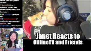 [Janet Reacts] smothered in love by OfflineTV & Friends 🤗😽