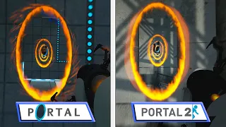 PORTAL vs PORTAL 2 | Aperture Graphics Evolution | Analista De Bits