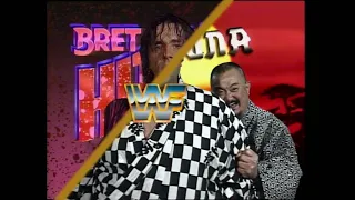 Yokozuna (with Mr Fuji) & WWF Champ Bret Hart Promo's before Wrestlemania IX 1993