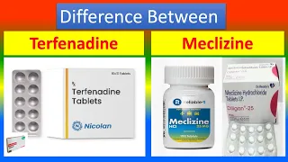 Difference between Terfenadine and  Meclizine