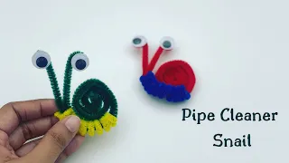 1-minute video / Pipe Cleaner Snail / Pipe Cleaner Craft Ideas / Kids Crafts / Crafts For Kids