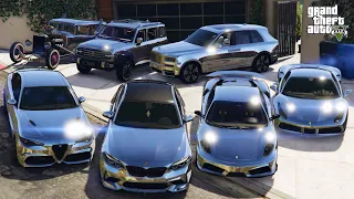 GTA 5 - Stealing Chrome Luxury Cars with Franklin! | (Real Life Cars) #17