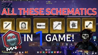 GET ALL YOUR SCHEMATICS IN ONE GAME! *SEASON 3* | MW3 Zombies