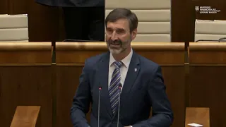 Minister Juraj Blanár na Hodine otázok v NR SR