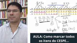 AULA: Como Marcar todos os ITENS do CESPE