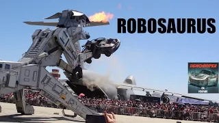 ROBOSAURUS - Fire Breathing and Car Eating Monster - Transforming Robot