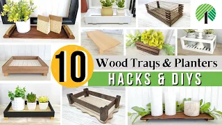 10 GORGEOUS Wood Tray DIYS | Easy DIY HACKS You'll Want To Try | Dollar Tree DIYS