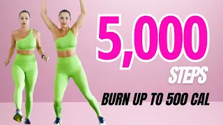 5000 Step Challenge In 35 Min | Cardio Exercises for Weight Loss | Burn up to 500 cal*