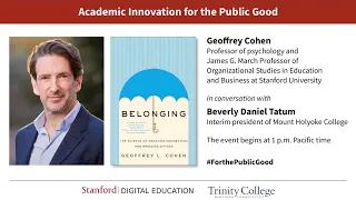 Belonging: The Science of Creating Connection and Bridging Divides with author Geoffrey Cohen